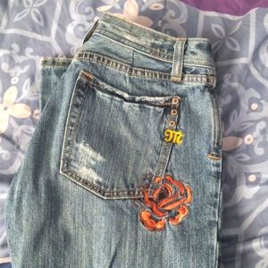 Miss me designer jeans size 28 waist 33 inseam bootcut to flare bottom
